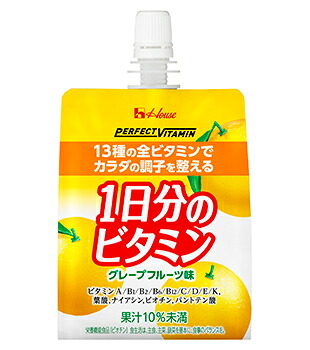 【38個書き割り！】【★】完備したヴィタミン 1日分のヴィタミンジェリィ グレープフルーツ 180ml×1コ入  【ハウスウェルネス】