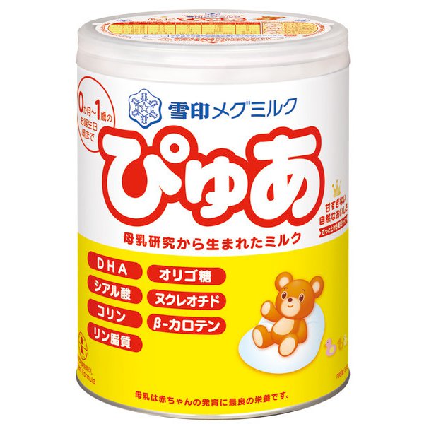 雪印メグミルク　ぴゅあ　4缶セット 雪印メグミルク ぴゅあ 缶 ( 2缶入×4セット(1缶820g) )/ : 爽快