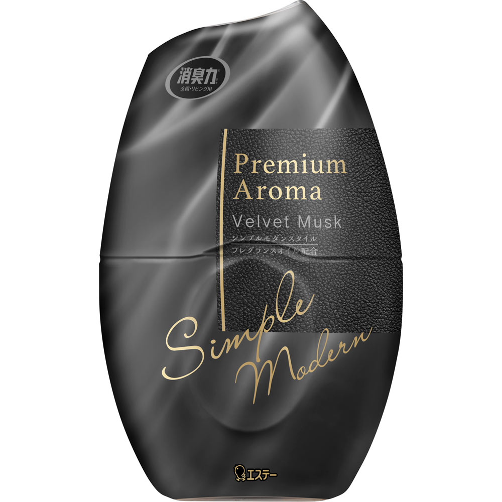 【40個仕掛ける！】【★】入り口・入口・リビング用 消臭力 Premium Aroma ベルベットムスク400mL【エステー株式会社】 消臭剤・芳香剤-日用消耗品