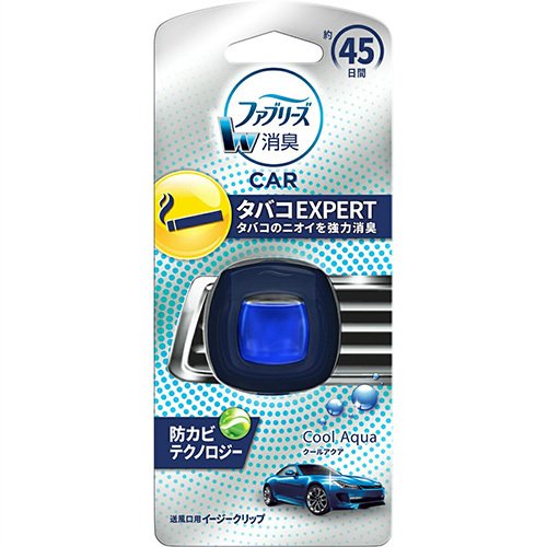 女性に人気 ファブリーズ クルマイージークリップ タバコクールアクア Fucoa Cl