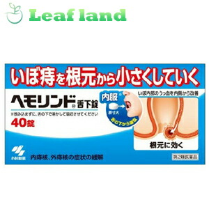 【第2類飲み薬】【4個書き割り！】【貨物輸送無料！】ヘモリンド 舌下錠 40錠【小林製薬】