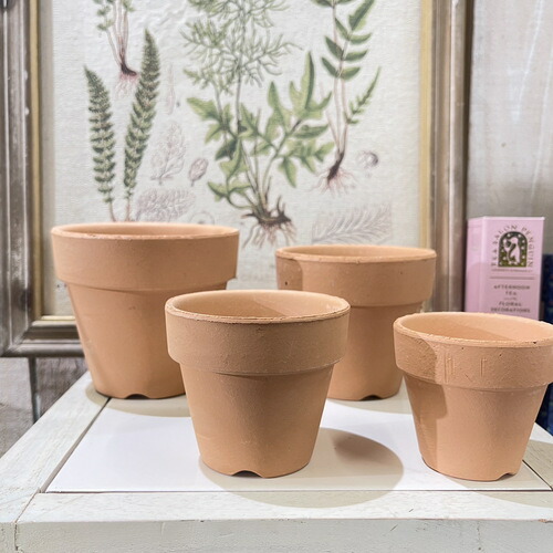 化粧鉢 植木鉢 おしゃれ セメント アンティーク ロゼッタラウンド L (B