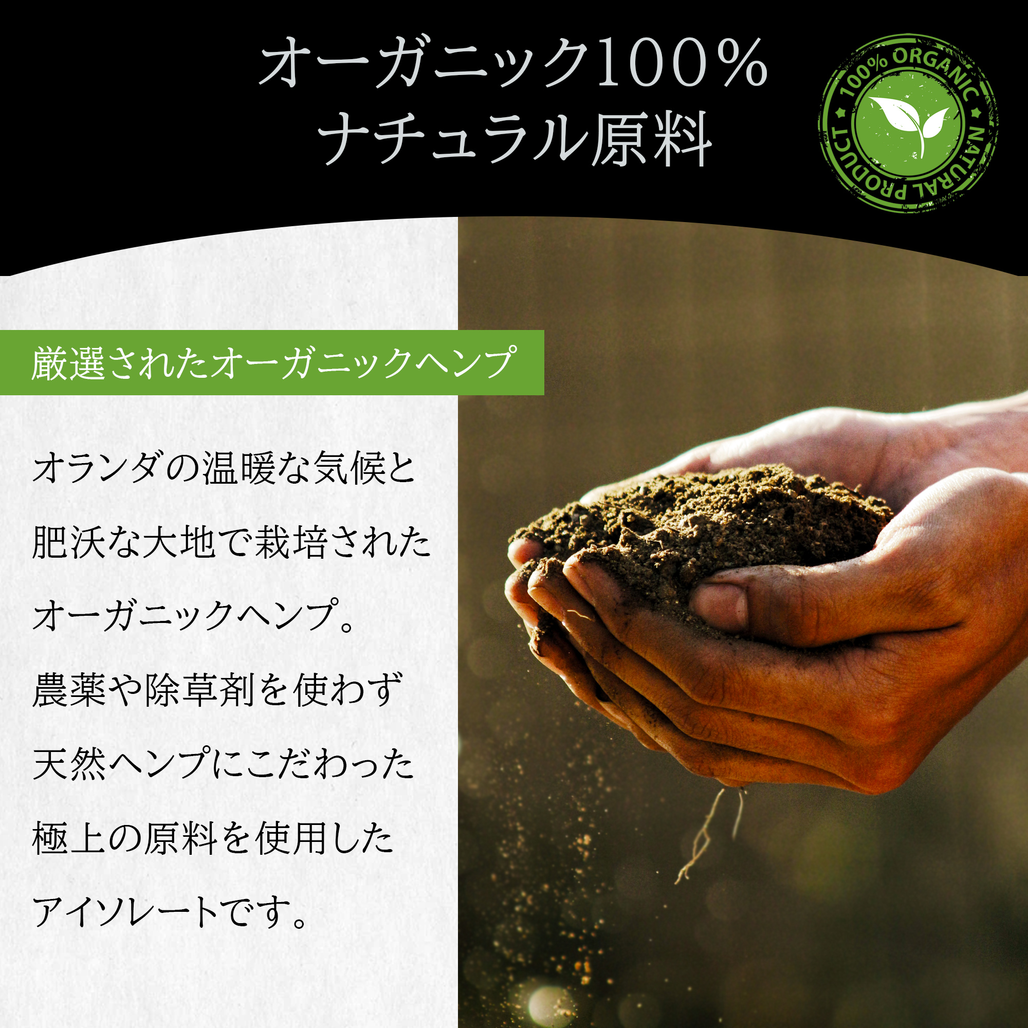 オランダ産 CBD アイソレート パウダー 100g 高濃度 99% CBDクリスタル