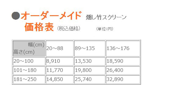 無料発送 燻し竹スクリーン オーダーサイズ 送料無料 幅20cm〜176cm 高さ20cm〜250cm 室内室外兼用 燻製竹 スモークドバンブー  ロールアップ すだれ 竹ロールスクリーン turbonetce.com.br