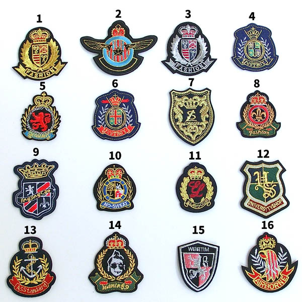 楽天市場】刺繍ワッペン アイロン接着可 エンブレム 6枚セット □ 入園