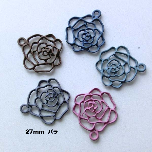 楽天市場】チャーム 薔薇 17mm ローズ パーツ 花 ハンドメイド