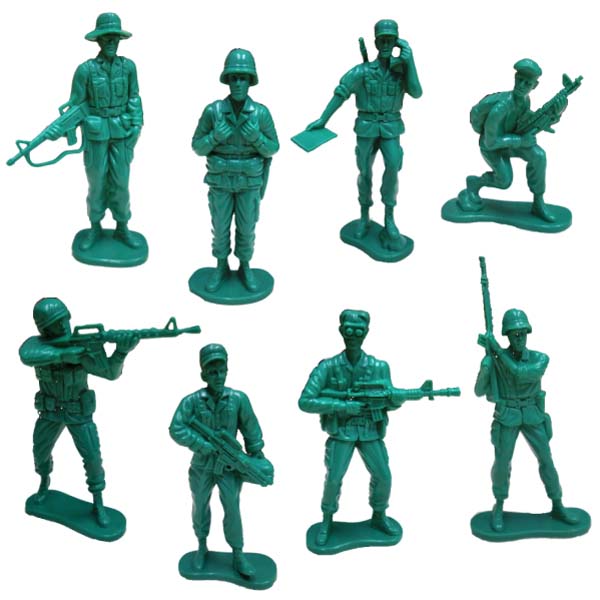 楽天市場】ソルジャー フィギュア 8体セット ミリタリー グリーン