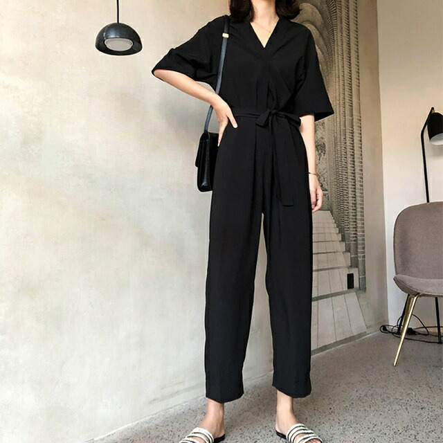 楽天市場】襟付き オールインワン レディース ジャンプスーツ 袖 楽天市場】襟付き オールインワン レディース ジャンプスーツ 袖