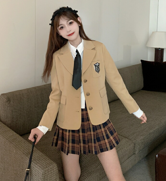 女子高生 制服 セット プリーツスカート ブレザー ネクタイ 4点セット スカート 大きいサイズ 3l 4l 入学式 卒業式 学園祭 チェックスカート ミニ 女子 学生服 上下 高校生 シャツ ブラウス 可愛い Cdm Co Mz