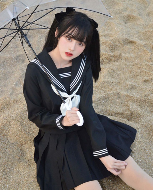 セーラー服 女子高生 3l スカート スカーフ セット ダンス衣装 プリーツスカート ミニ 上下 入学式 制服 卒業式 大きいサイズ 学園祭 学生服 膝 丈 長袖 高校生 お中元 制服