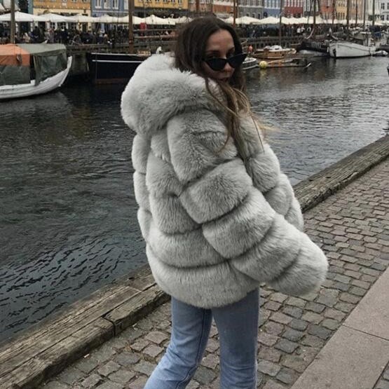 数量限定価格 コート フード付きファー ジャケット アウター Www Bomarrblog Com