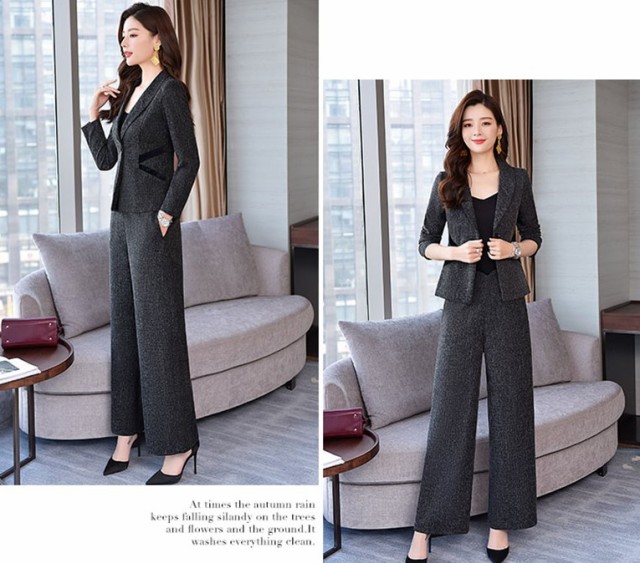 楽天市場 パンツスーツ セットアップ レディース おしゃれ 大きいサイズ 3l 4l フォーマル 黒 ジャケット ワイドパンツ ママスーツ パンツ セレモニースーツ 入園式 入学式 卒園式 卒業式 オフィス 通勤服 代 30代 40代 50代 ｌｅａｐ