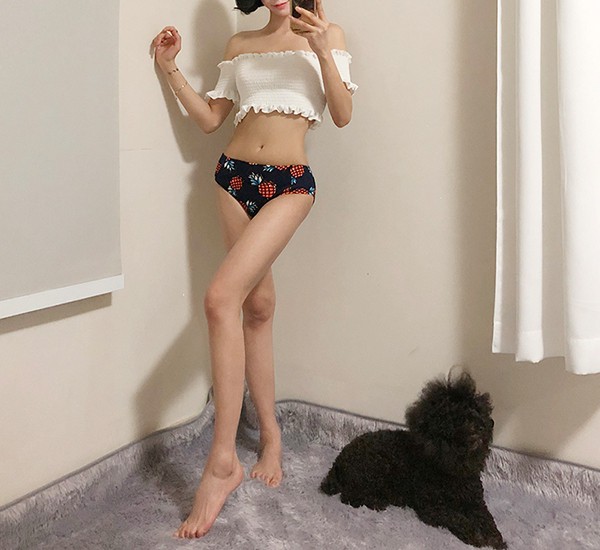 完成品 Peak U0026pine オフショル花柄ビキニ Sサイズ 新品未使用 水着 水着セパレート News Elegantsite Gr