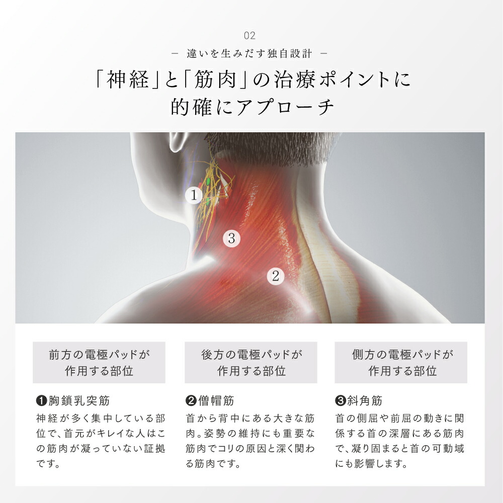 低周波×温感 首まわり360° 徹底治療 【MYTREX公式】管理医療機器 MYTREX DR. HEAT NECK 低周波治療器 ドクター