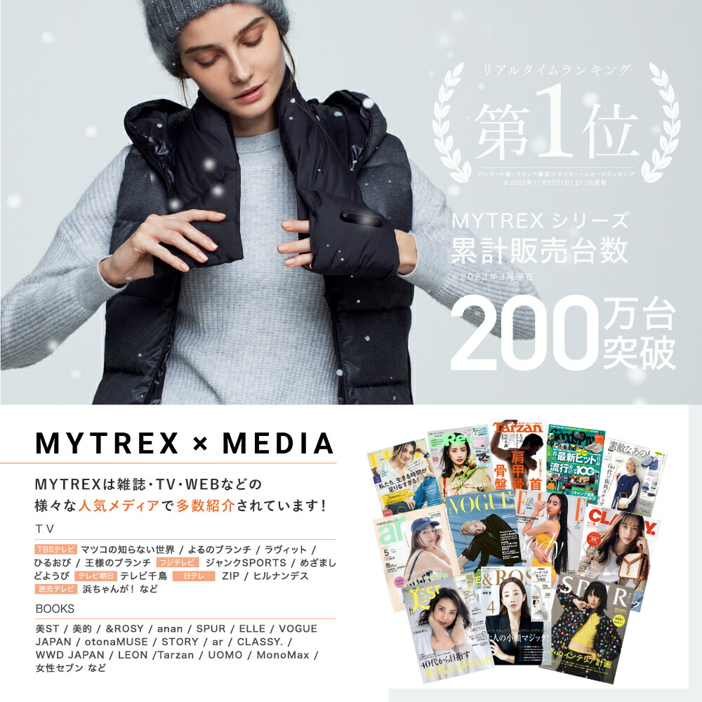 新発売! 高機能 電熱マフラー【MYTREX公式】POWERMUF パワーマフ USB 