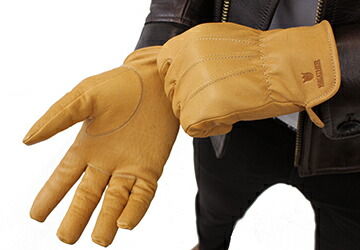送料無料 Y2leather 本皮 レザー 裏起毛 グローブ 鹿革 防寒 バイク アメリカン ハーレー メンズ財布 ライディング 手袋 秋 冬 防風 ツーリング おしゃれ かっこいい 本皮 本革 防風 ディアスキン 裏起毛 ワイツーレザー 革ジャン革製品専門店レザーハウスショート丈で