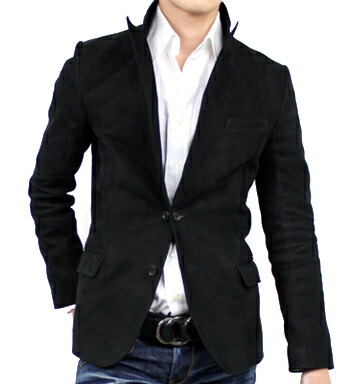 レザーボアジャケット / 羊革 本革 ブラウン ピークドラペル ラムレザー 古着 レザーボアジャケット / 羊革 本革 ブラウン ピークドラペル