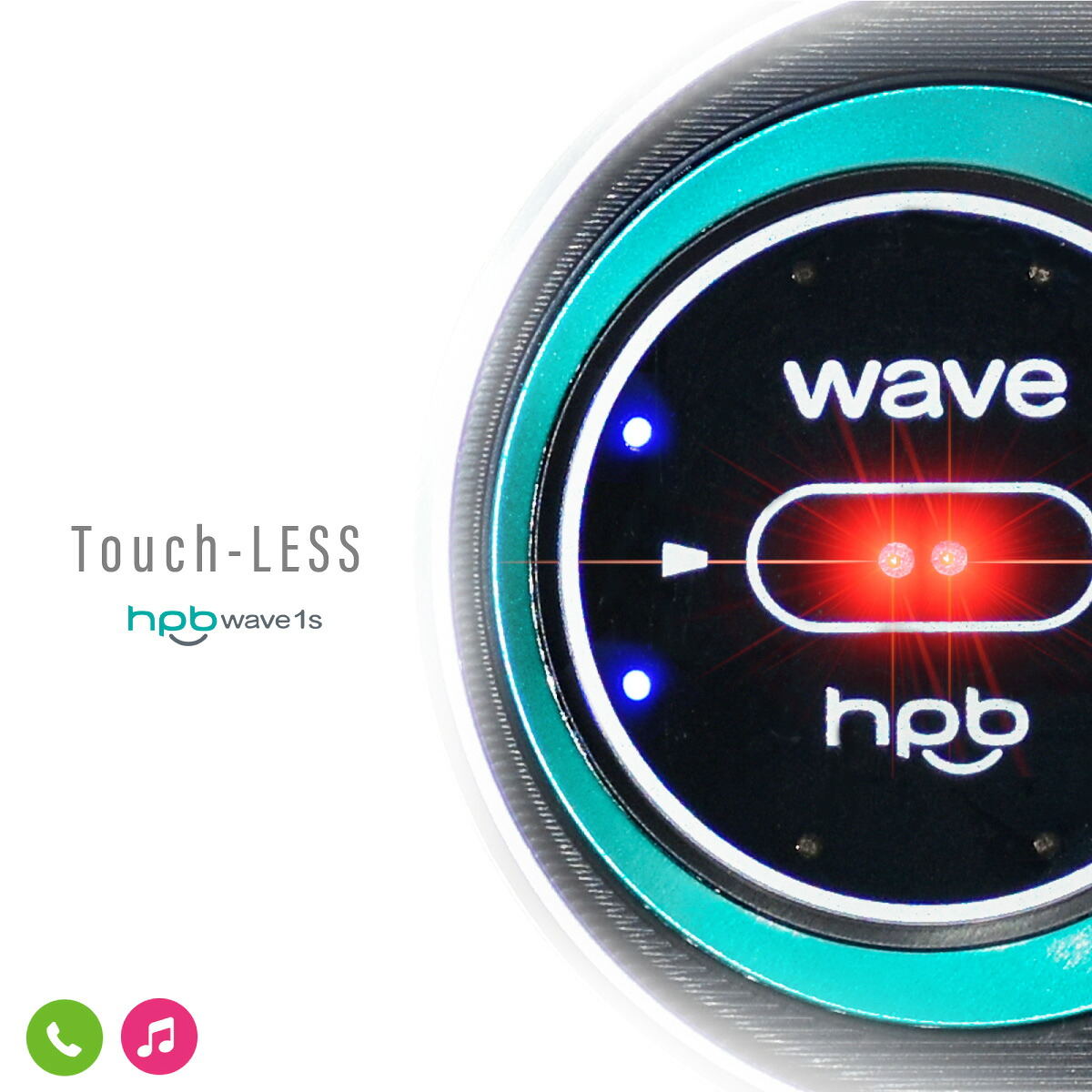 HPB Hi-Tech Corp hpb wave1s Bluetooth接続 スマホ ワイヤレス ジェスチャーコントローラー ジェスチャー操作 | スマートフォン 車載 エアコン吹出し口 卓上スタンド デスク iphone アンドロイド 通話 音楽