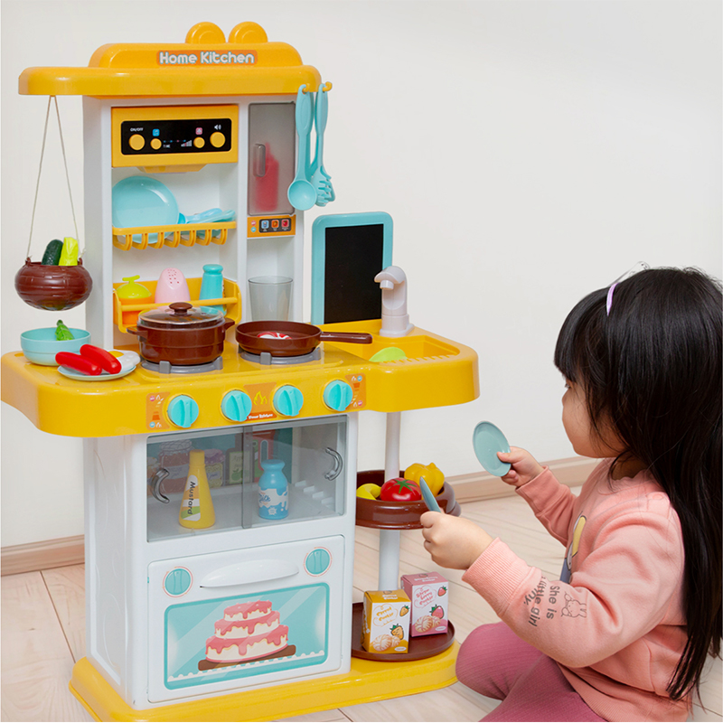 ままごとキッチンままごとセットプラスチックままごとキッチンセット食材野菜蛇口調理器具コンロ食器なべ鍋フライパンティーセット食べ物収納ボックスおままごとセットリアル女の子男の子クリスマスプレゼント【送料無料】