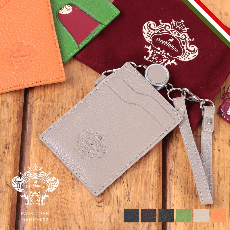 楽天ランキング1位 楽天市場 Icカードケース メンズ 通勤や通学時に重宝するリール付きicカード入れ Orho 002 Orobianco オロビアンコ パスケース カードケース 本革 レザー リール付き 定期入れ コンパクト スリム 送料無料 送料込み 母の日 ギフトにおすすめ