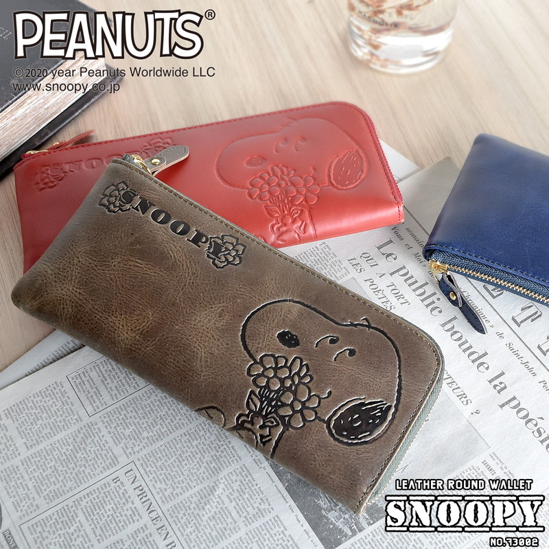 メンズ お返し ブランド 3 4 牛革 No スヌーピー ユニセックス Peanuts 牛革 長財布 Sp12 00 ポイント10倍 ピーナッツ ラウンドウォレット L字ファスナー リアルレザー 本革 型押し かわいい おしゃれ ナチュラル ロゴ キャラクター 送料無料 Sp12