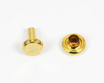 蒼空の金の鋲 楽天市場】中空鋲（スーパーキャップ大）本金（10個）レザークラフト