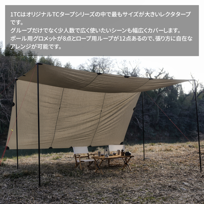 TATONKA (タトンカ) TARP タープ TC 収納袋付 アウトドア キャンプ TC