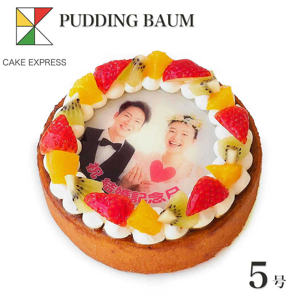 写真ケーキ プリンバーム フォトケーキ 送料無料 5号バースデーケーキ 誕生日ケーキ デコレーション