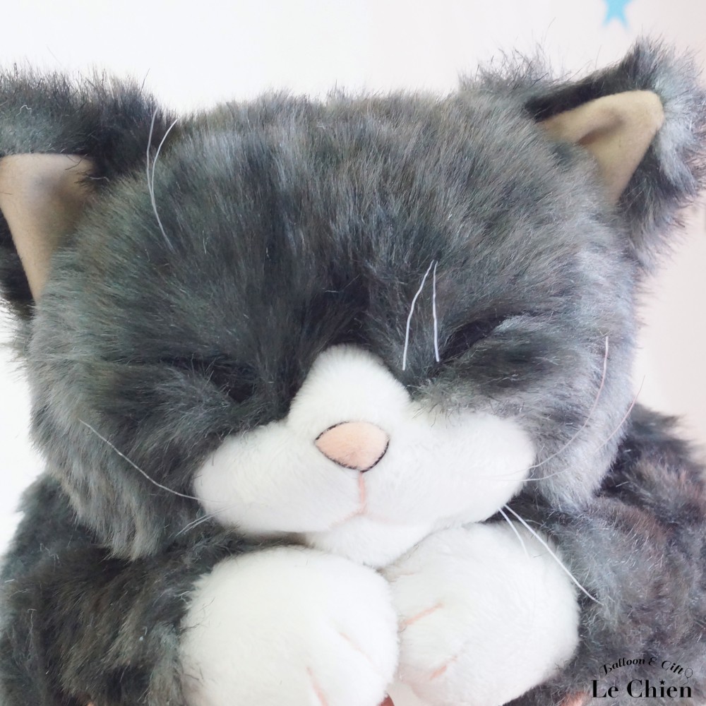 ぬいぐるみ 猫 日本製 リアル ルシアン 灰トラ【ソメゴロー】cuddly 