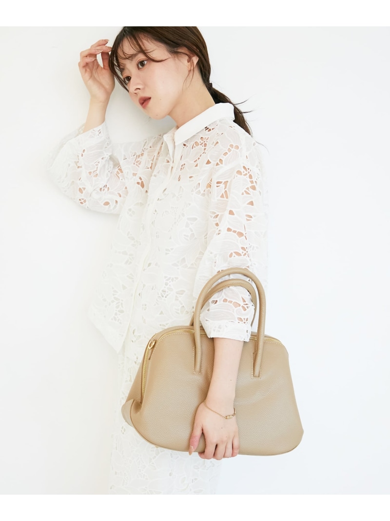 MILLELA FIRENZEラウンドボストンバッグ le.coeur blanc ルクールブラン バッグ ボストンバッグ ベージュ ブラック【送料無料】[ Fashion]