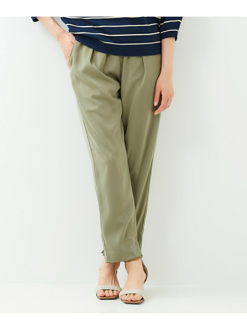 開店祝い 楽天市場 Sale 30 Off マットサテンイージーテーパードパンツ Le Coeur Blanc ルクールブラン パンツ ジーンズ フルレングス カーキ イエロー ベージュ ブラック Rba E 送料無料 Rakuten Fashion Le Coeur Blanc 新作モデル Advance Com Ec