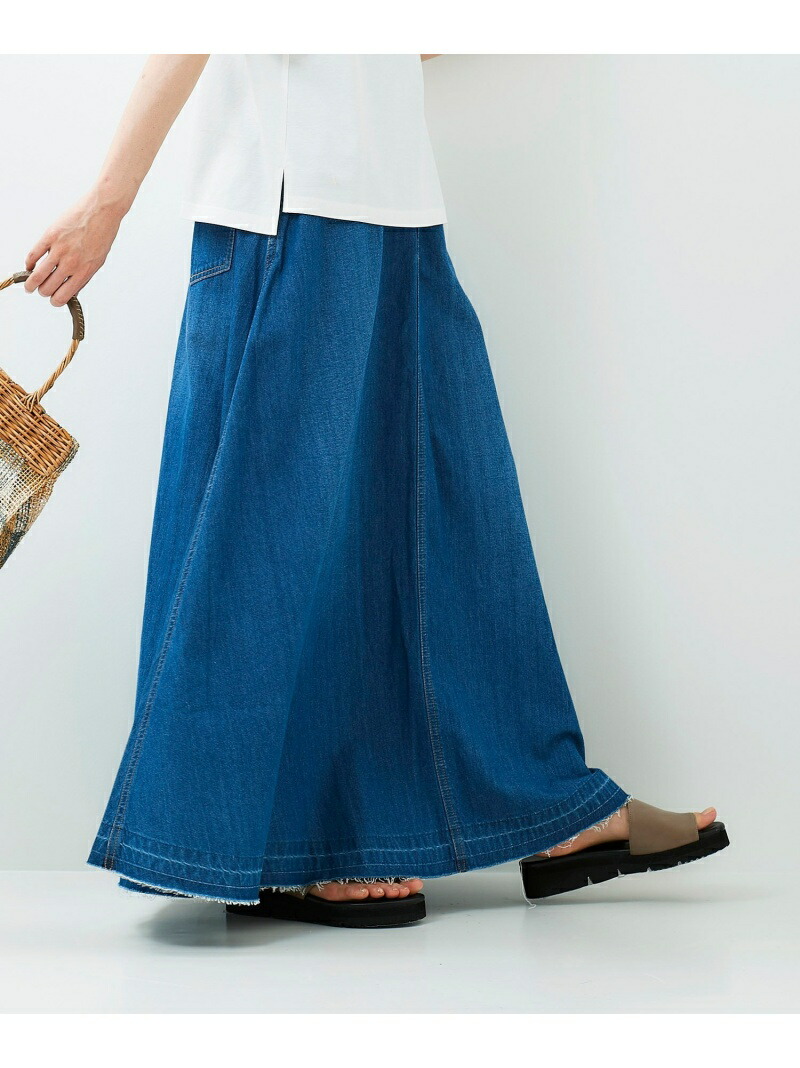 ライトオンスデニムフレアスカート Le Coeur Blanc ルクールブラン スカート フレアスカート ブルー ネイビー 送料無料 Rakuten Fashion Runawayapricot Com