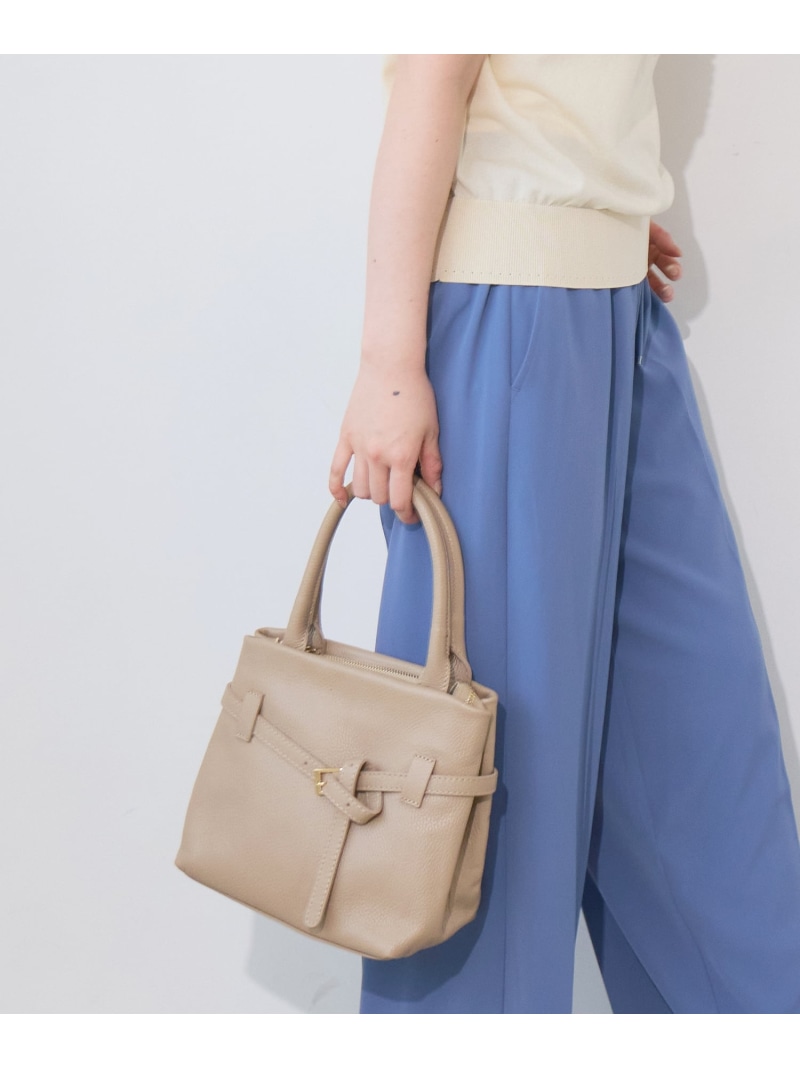 MILLELA FIRENZEベルテッドバッグ le.coeur blanc ルクールブラン バッグ ハンドバッグ ベージュ ブラック【送料無料】[ Fashion]｜le.coeur blanc