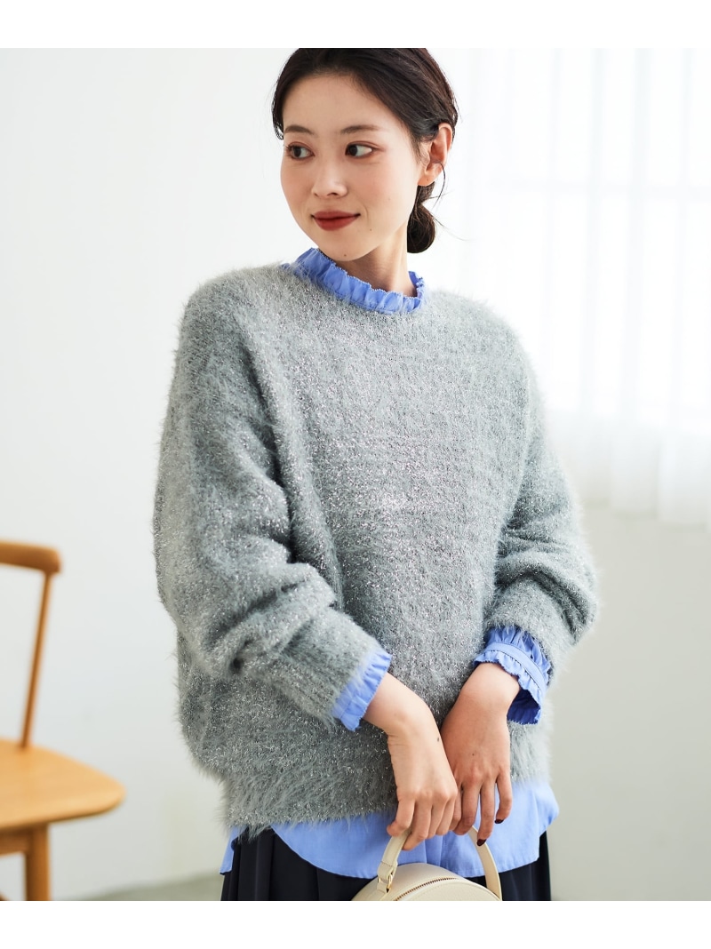 楽天市場】【SALE／30%OFF】ラメスキッパーメッシュニット le