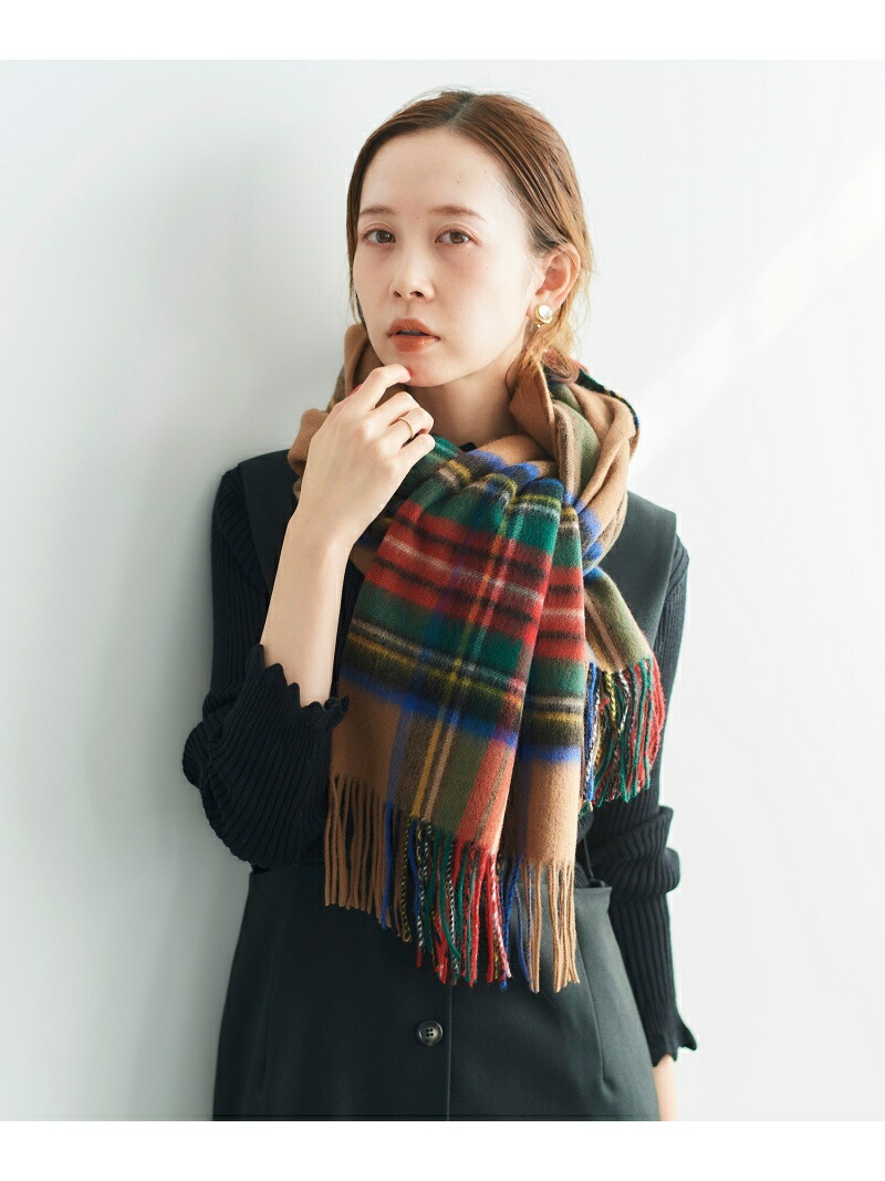 Tweedmill チェックストール Blanc ファッショングッズ Le Coeur ルクールブラン