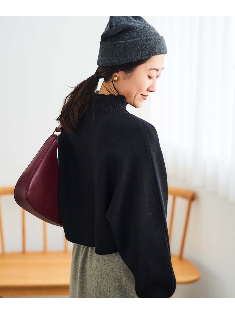 【SALE／20%OFF】《幼児用便器能力のある》3WAYレイヤードニット le.coeur blanc ルクールブラン トップス 編み物 薄墨色 黒いこと【RBA_E】【貨物輸送無料】[ Fashion]