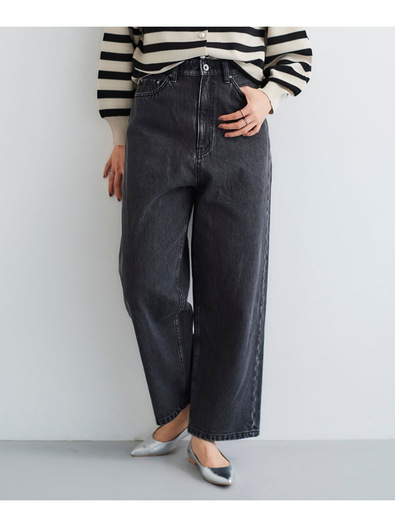 【SALE／30%OFF】カーブラインデニムパンツ le.coeur blanc ルクールブラン ズボン下 デニム・ジーンズズボン下 青碧 黒いこと【RBA_E】【貨物輸送無料】[ Fashion]