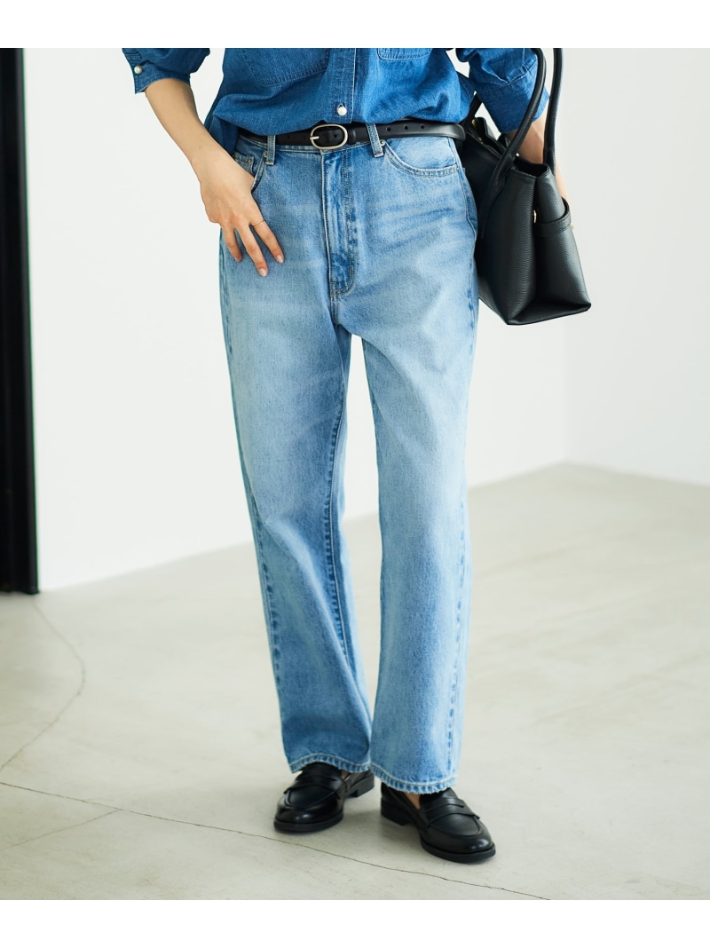 【SALE／35%OFF】オーセンティックストレートデニム le.coeur blanc ルクールブラン ズボン下 デニム・ジーンズズボン下 青み 米国海軍【RBA_E】【貨物輸送無料】[ Fashion]