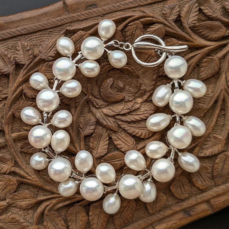 楽天市場】マルチカラー 白蝶真珠 黒蝶真珠 K18YG ブレスレット 繊細な