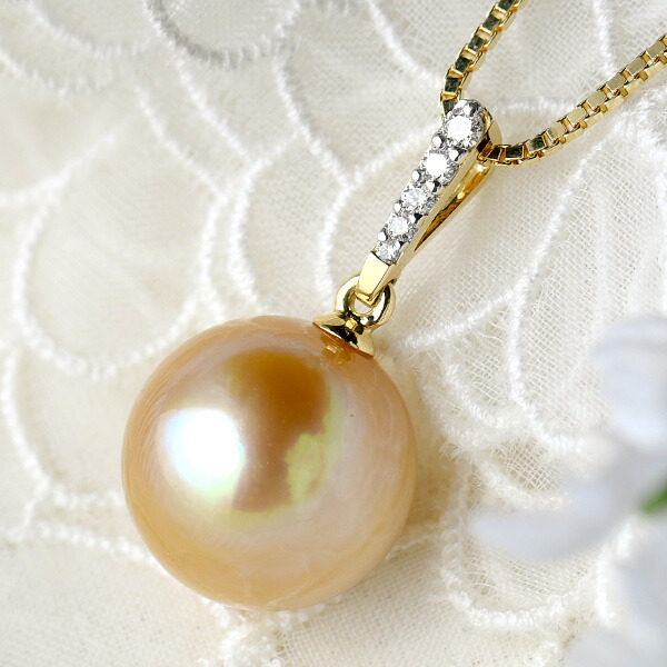 K18WG　南洋真珠　ダイヤモンド付　ペンダントトップ 楽天市場】18mm 白蝶真珠 ダイヤモンド K18WG ペンダントトップ