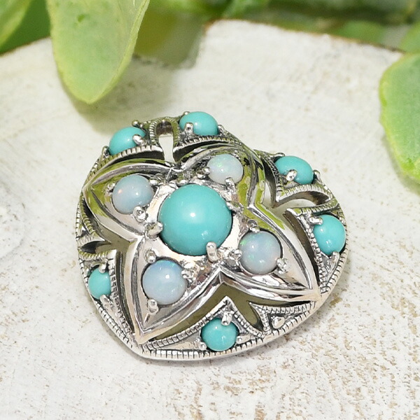 楽天市場】碌山 地中海赤珊瑚＆オパールペンダントトップ セール超特別