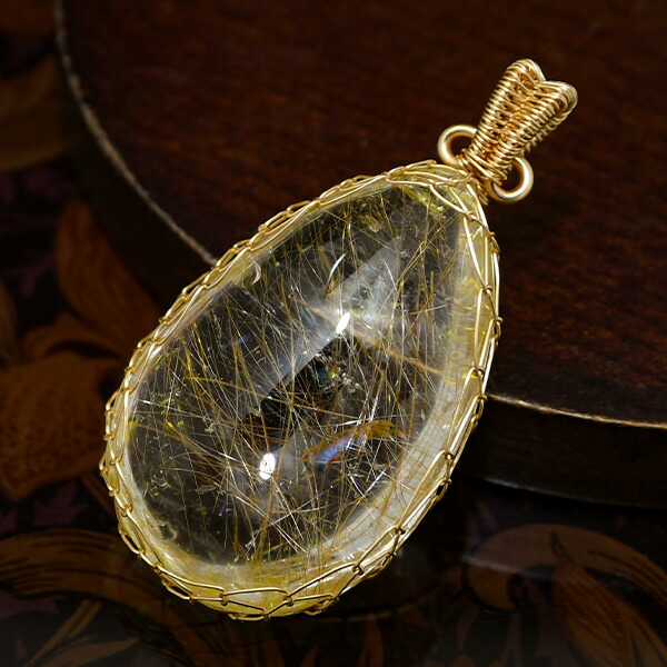 楽天市場】ルチルクォーツ ペンダントトップ 18g～ ボリューム抜群の