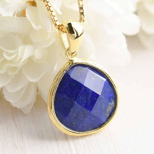 K18 Pt900 コンビ 大粒ラピスラズリ ペンダントトップ 14.6g K18 Pt900