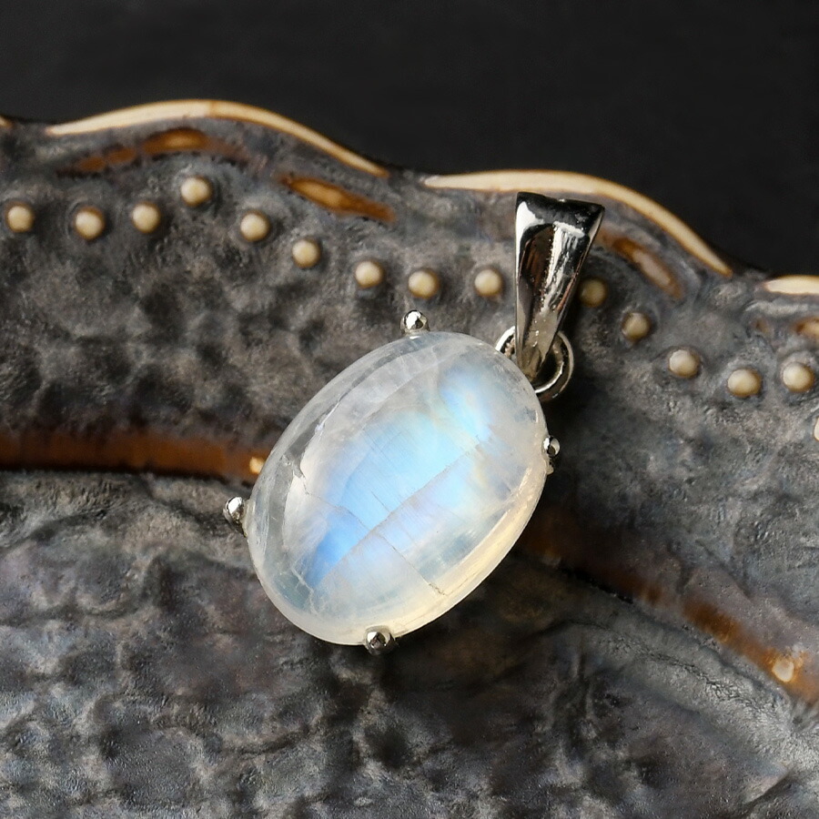 楽天市場】ムーンストーン オパール ペンダントトップ 幻想的な青の