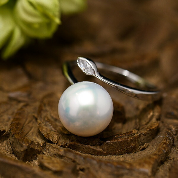 楽天市場】大珠 13mm 白蝶真珠 リング 群を抜く存在感の南洋真珠リング