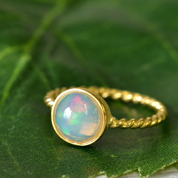 楽天市場】トーション オパール リング うるうるオパールが可憐に手元