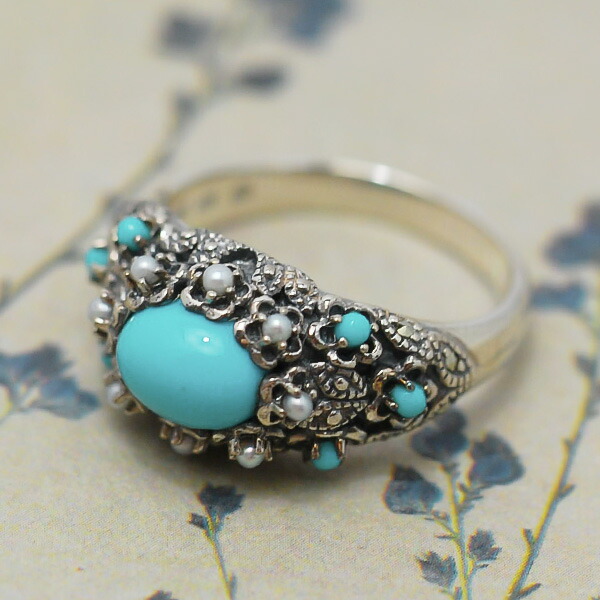 楽天市場】碌山 ブルートパーズ マルカジット リング きらきら