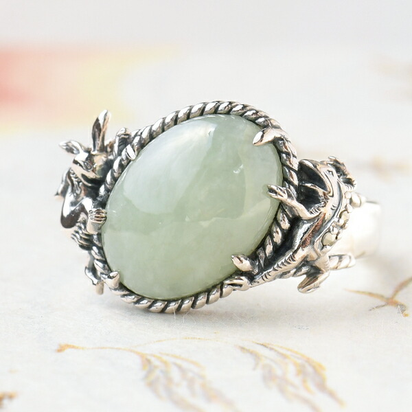 楽天市場】碌山 鳥獣戯画 翡翠 相撲 リング 高山寺公式 407R0001-TY