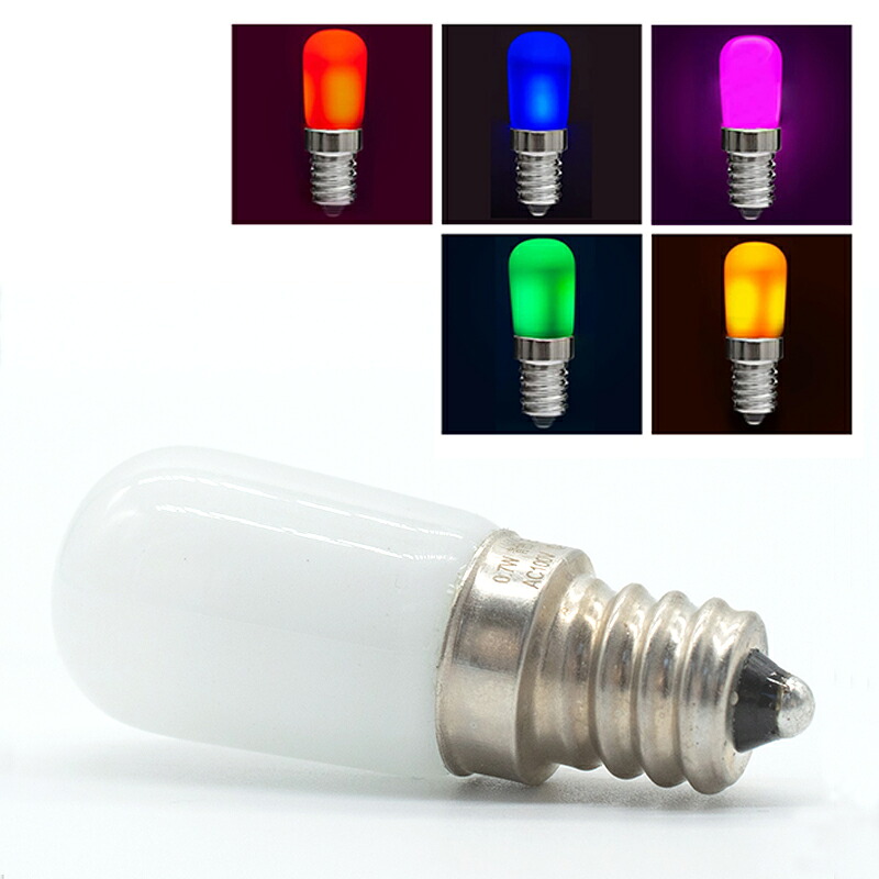 【楽天市場】【3個セット】カラーLED電球 E12 LEDミニナツメ球 防水 屋外 密閉対応 ブルー レッド ピンク グリーン イエロー 青 ...