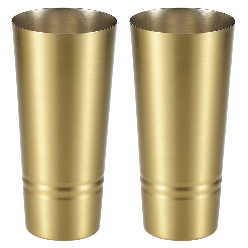 食楽細工場 シンプルライン 金管楽器製ピルスナー2PCS